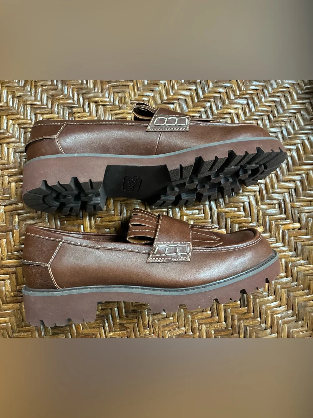 NEW! Kork-Ease Women's Frida Kiltie Loafer — Brown Leather